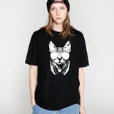 Animal 3D DJ Cat Print Shirt