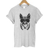 Animal 3D DJ Cat Print Shirt