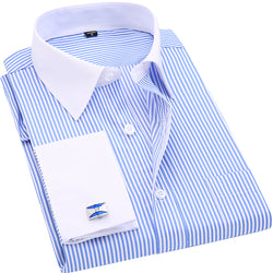 Striped Cufflinks Casual Long Sleeve