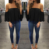 Ladies Lace Off-shoulder