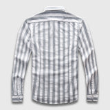 Social Linen Stripe Long Sleeve