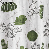 Cactus Marble Print Short Sleeve