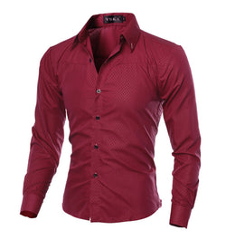 Solid Soft Men Shirt Long Sleeve