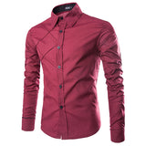 Business Men's Slim Fit  Long sleeve