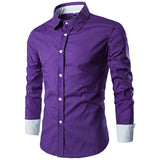 Business Men's Slim Fit  Long sleeve