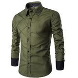 Business Men's Slim Fit  Long sleeve