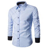 Business Men's Slim Fit  Long sleeve