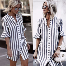 White Striped Sleeve