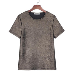 Summer Shiny Basic T-Shirt