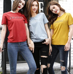 Casual Cotton Women T-Shirt