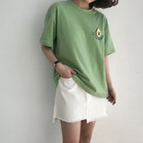 Cute Embroidery Short Sleeve