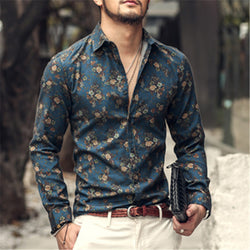 Fashion Flower Printed Long Sleeve