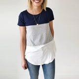 Fashion Striped Short Sleeve