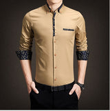 Solid Man Printed Long Sleeve